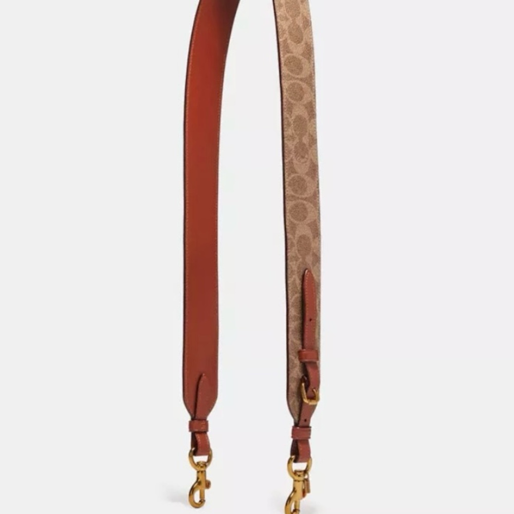 Coach Tan Rust Novelty Strap